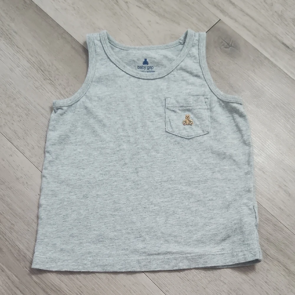 Baby GAP Gray Teddy Bear Tank Top for Kids